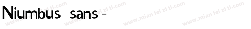Niumbus sans字体转换